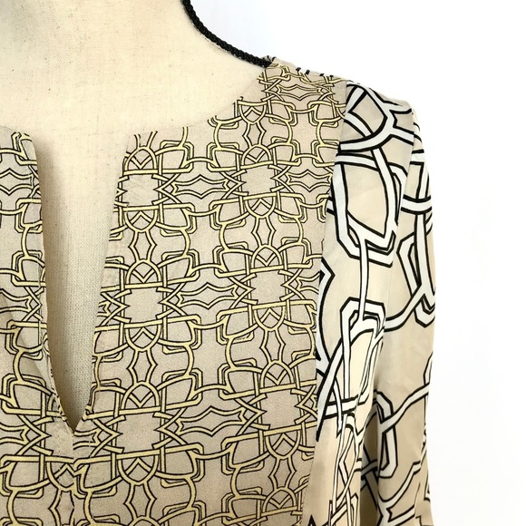 The Limited Women's Tan 3/4 Sleeve Blouse - Picture 6 of 8